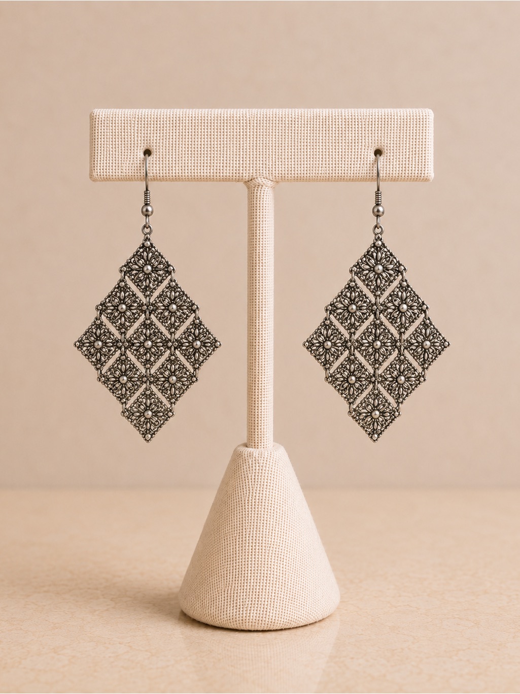Statement Silver Dangle Earrings